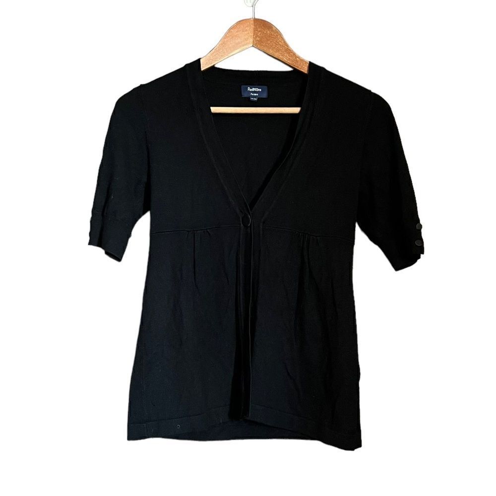 3 for $30! Reitmans black short sleeve cardigan